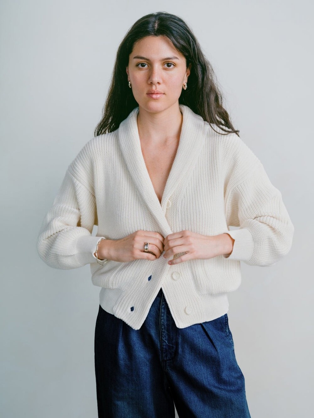 OZMA Sloan Cardigan (Ecru)
